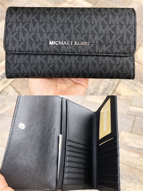 women's michael kors wallet black|michael kors clearance wallets.